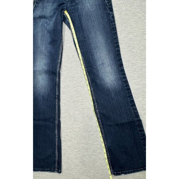 Silver Jeans Co Suki Low-Rise Bootcut Jeans W27/L33 Embroidered Studs Rhinestone - Picture 12 of 15